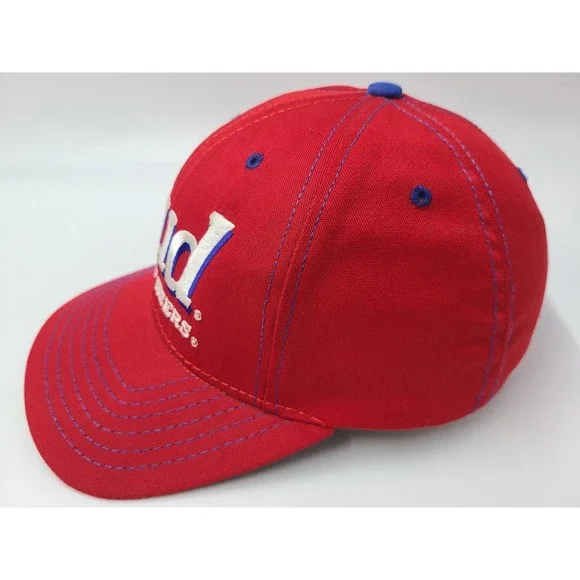 Vintage Budweiser Bud King of Beers 1995 Anheuser-Busch Snapback Hat Cap Men Red - Picture 5 of 13